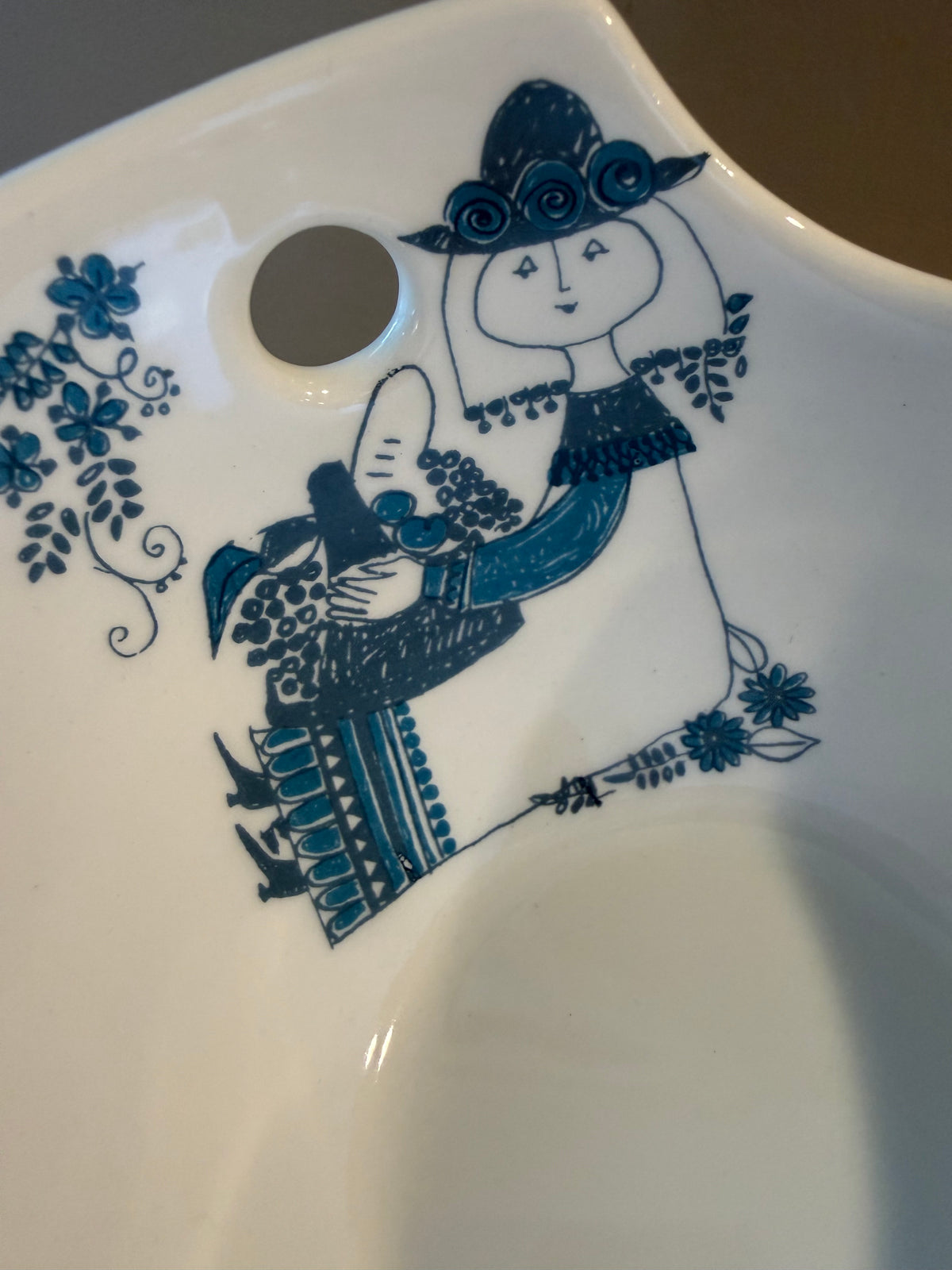 Figgjo Picnic Skål med hank - vintage Turi design