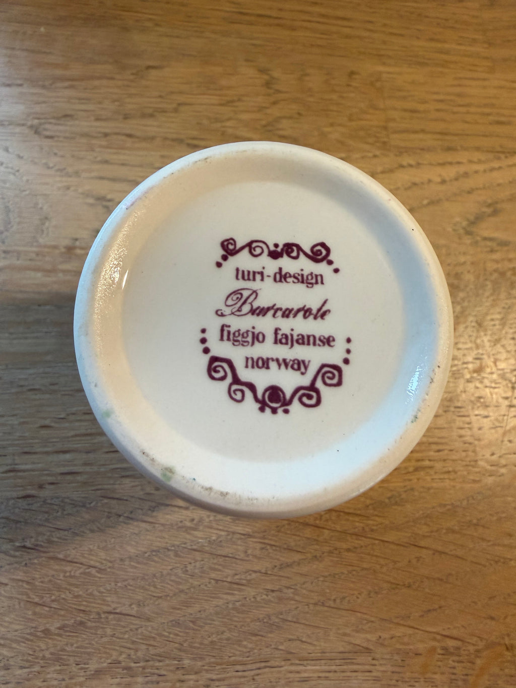 Figgjo Barcarole Lysestake 9cm - vintage Turi design