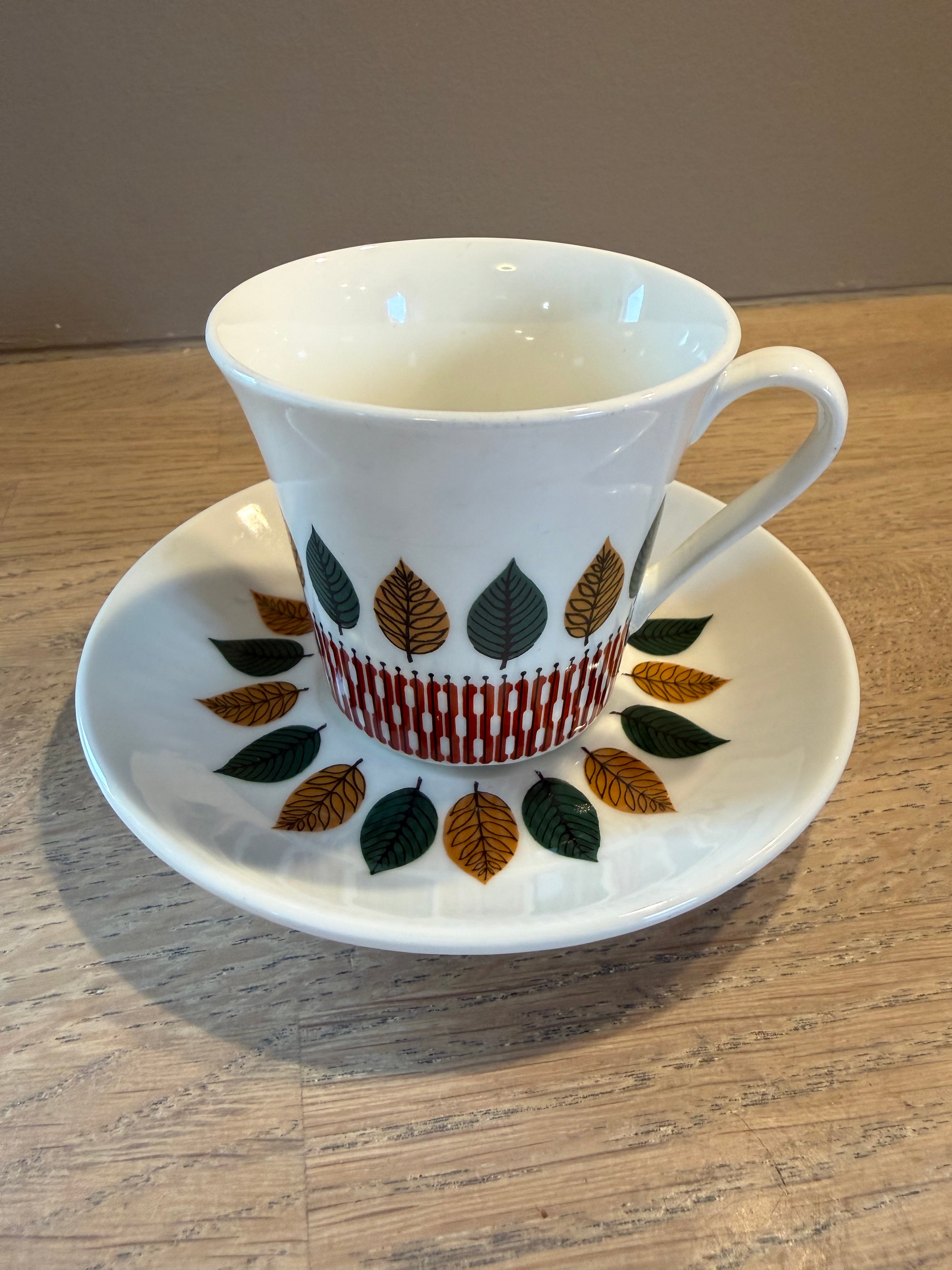 Figgjo Cadiz Kaffekopp med skål - Vintage Rolf-design