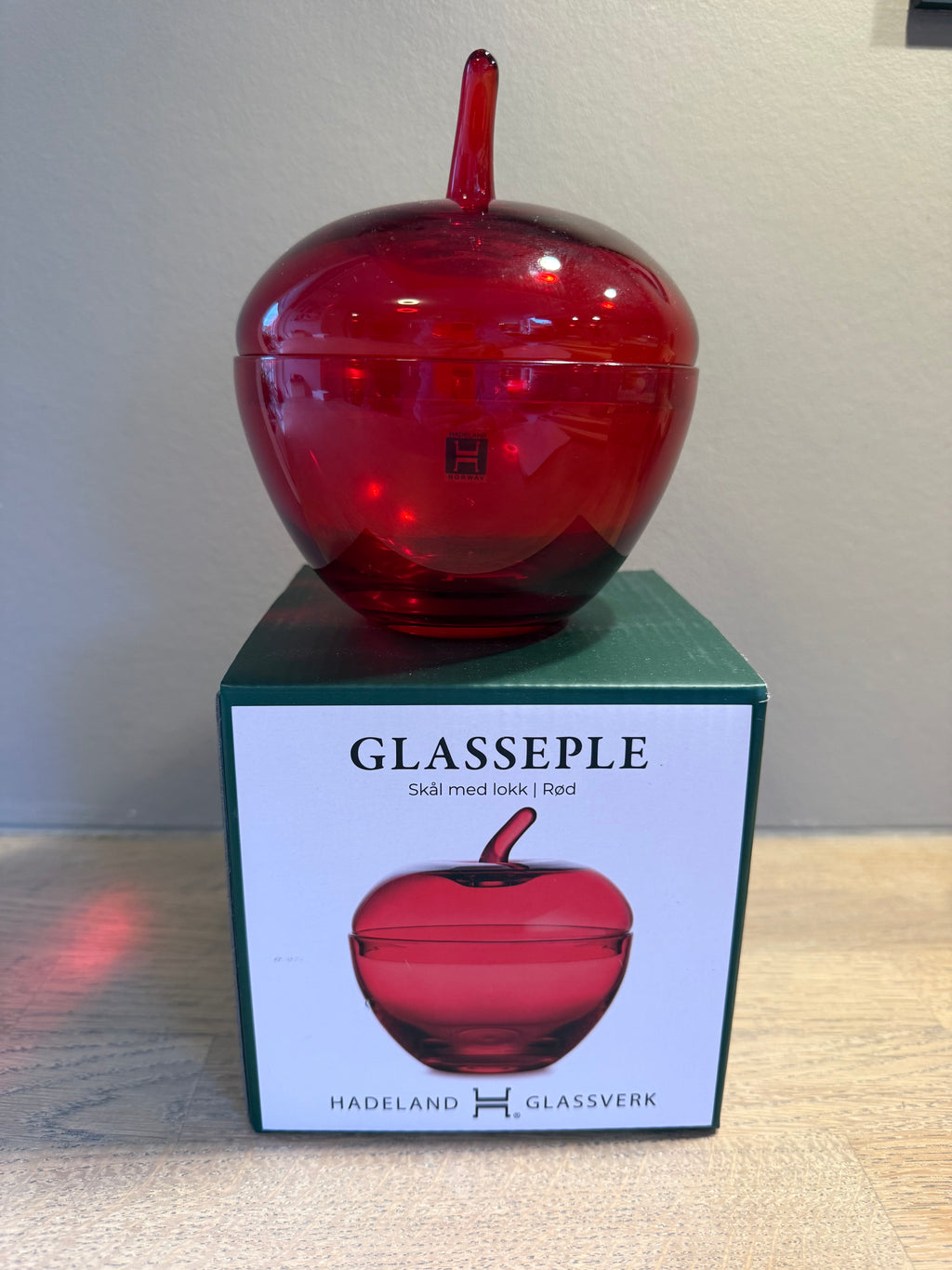 Hadeland Glasseple Rød