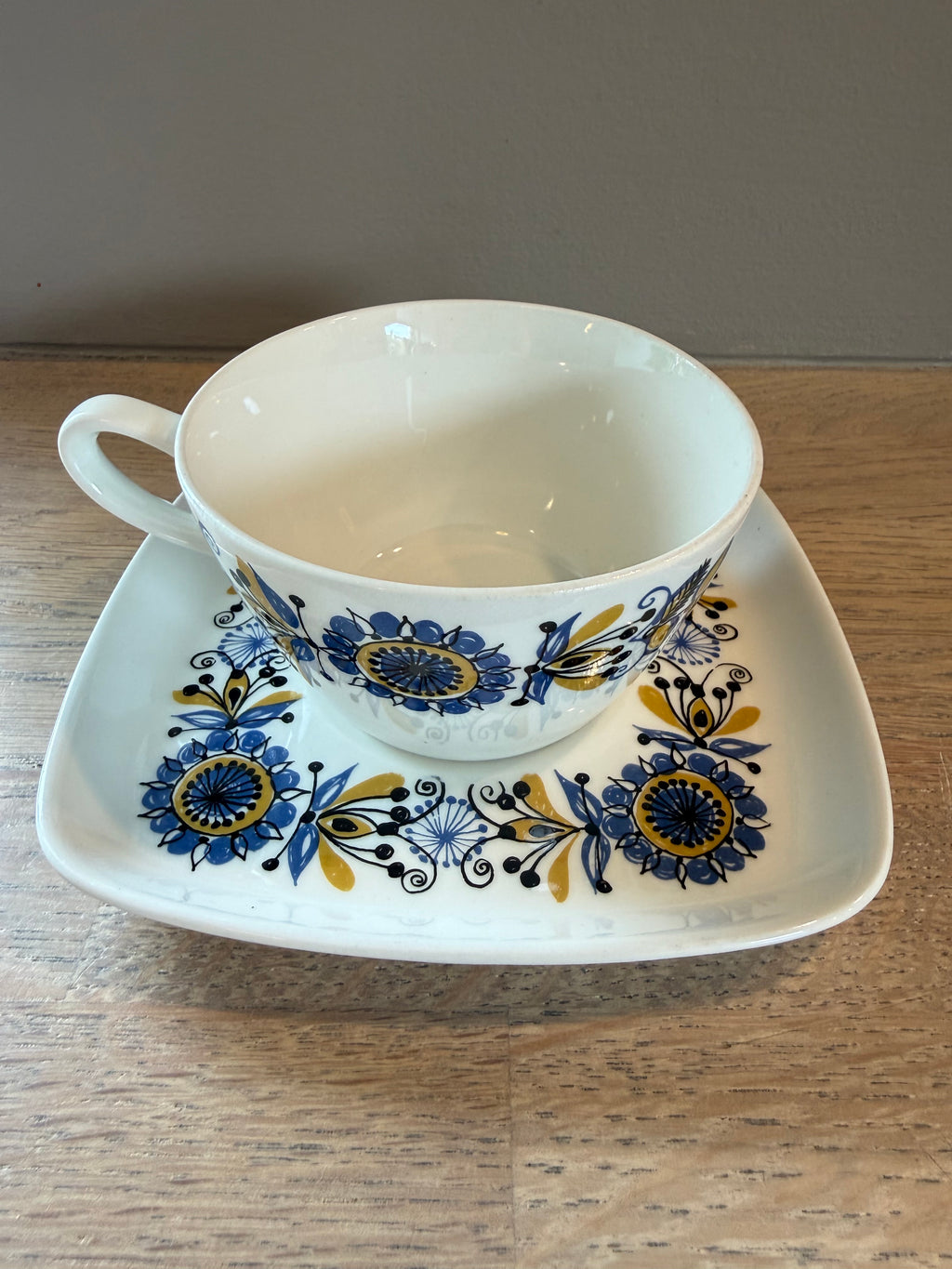 Figgjo Grill Tekopp med skål - Vintage Turi design