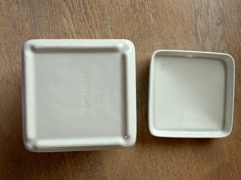 Figgjo Blånette Smørboks med lokk