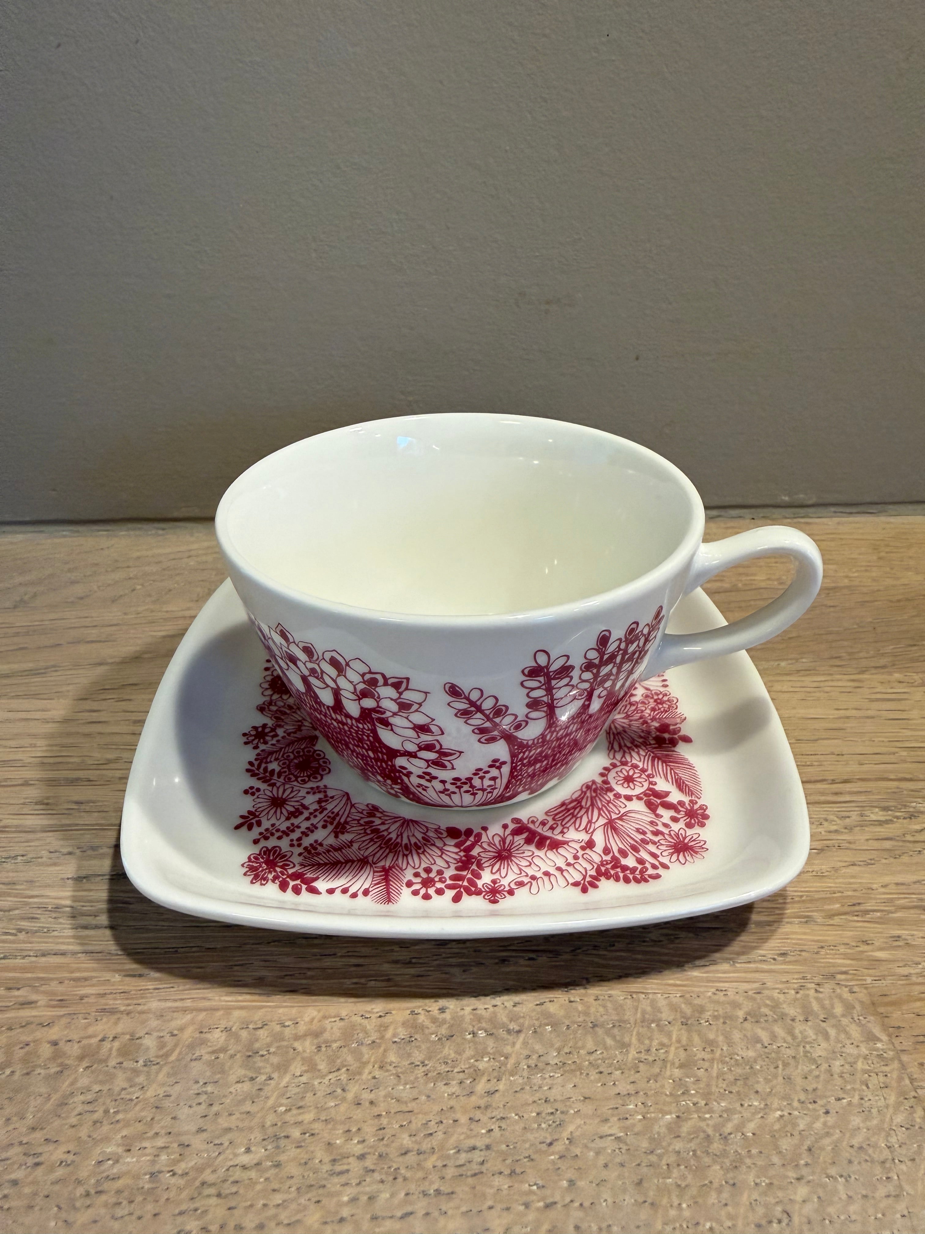 Figgjo Arden Kaffekopp med skål - vintage Turi design