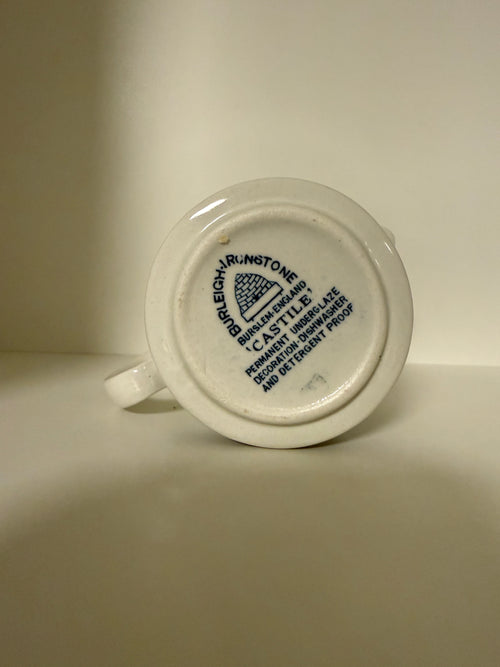 Burleigh Castile fløtemugge – håndlaget engelsk steintøy