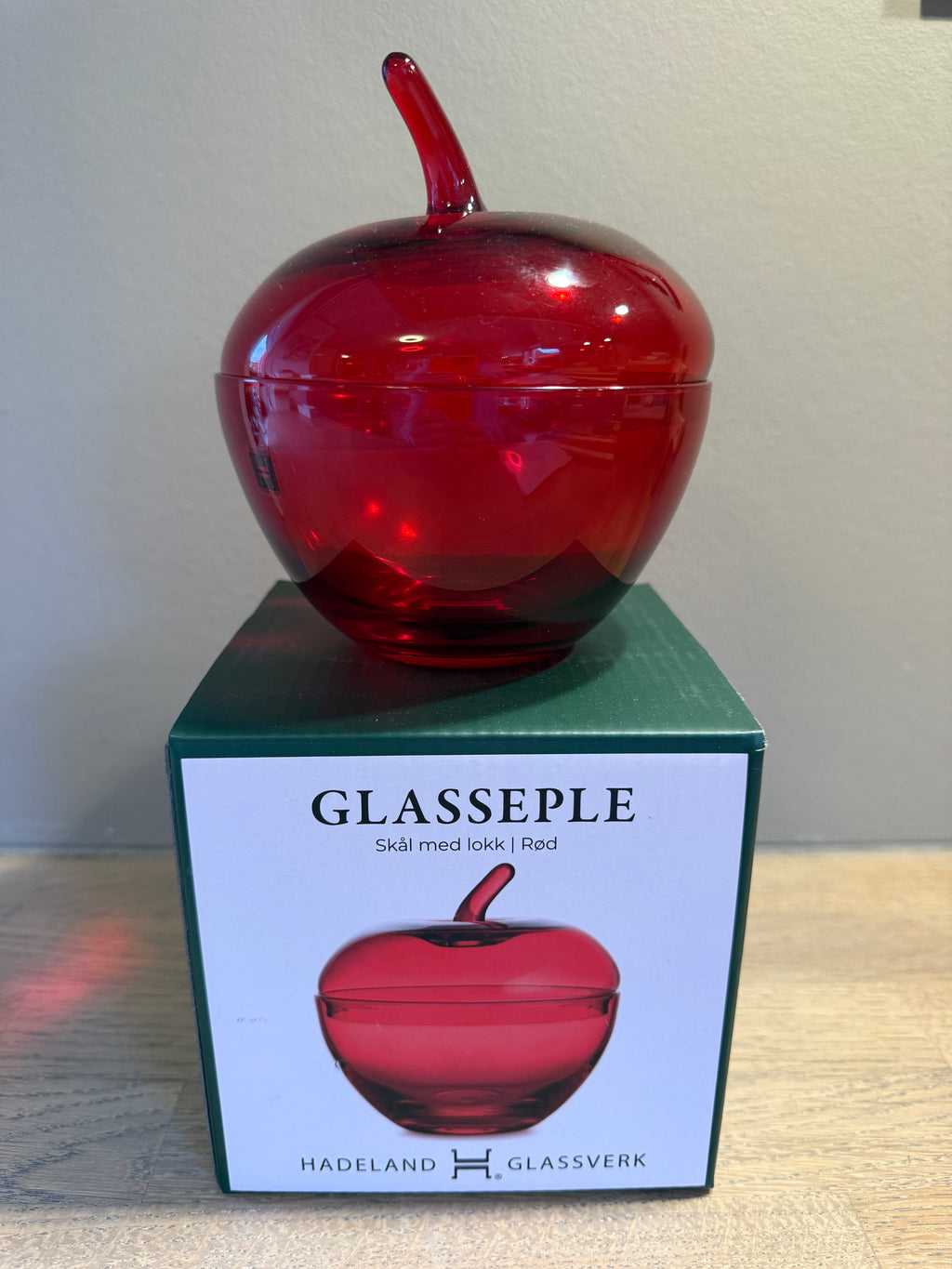 Hadeland Glasseple Rød