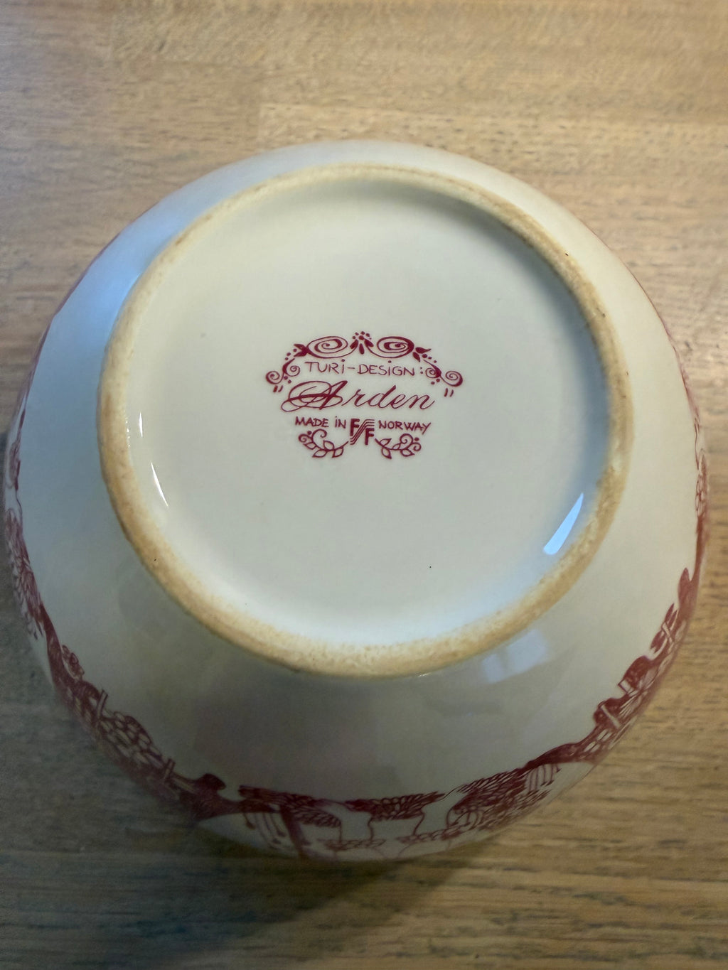 Figgjo Arden Stor serveringsskål dyp - vintage Turi design