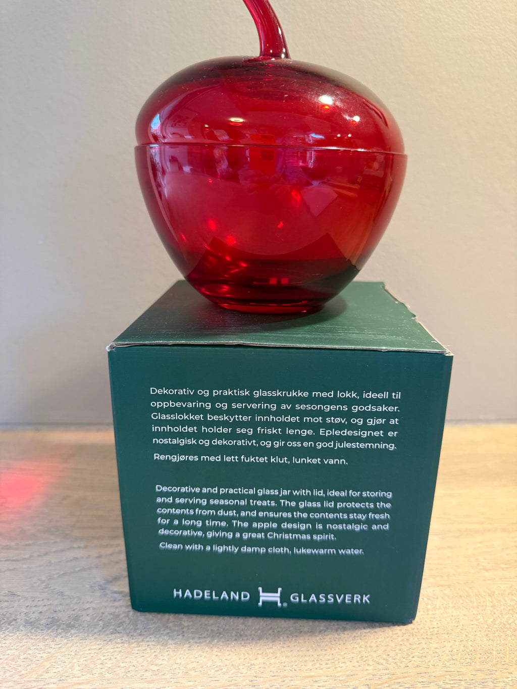 Hadeland Glasseple Rød