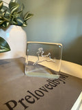 Hadeland Glassverk Vintage Papirvekt motiv reinsdyr