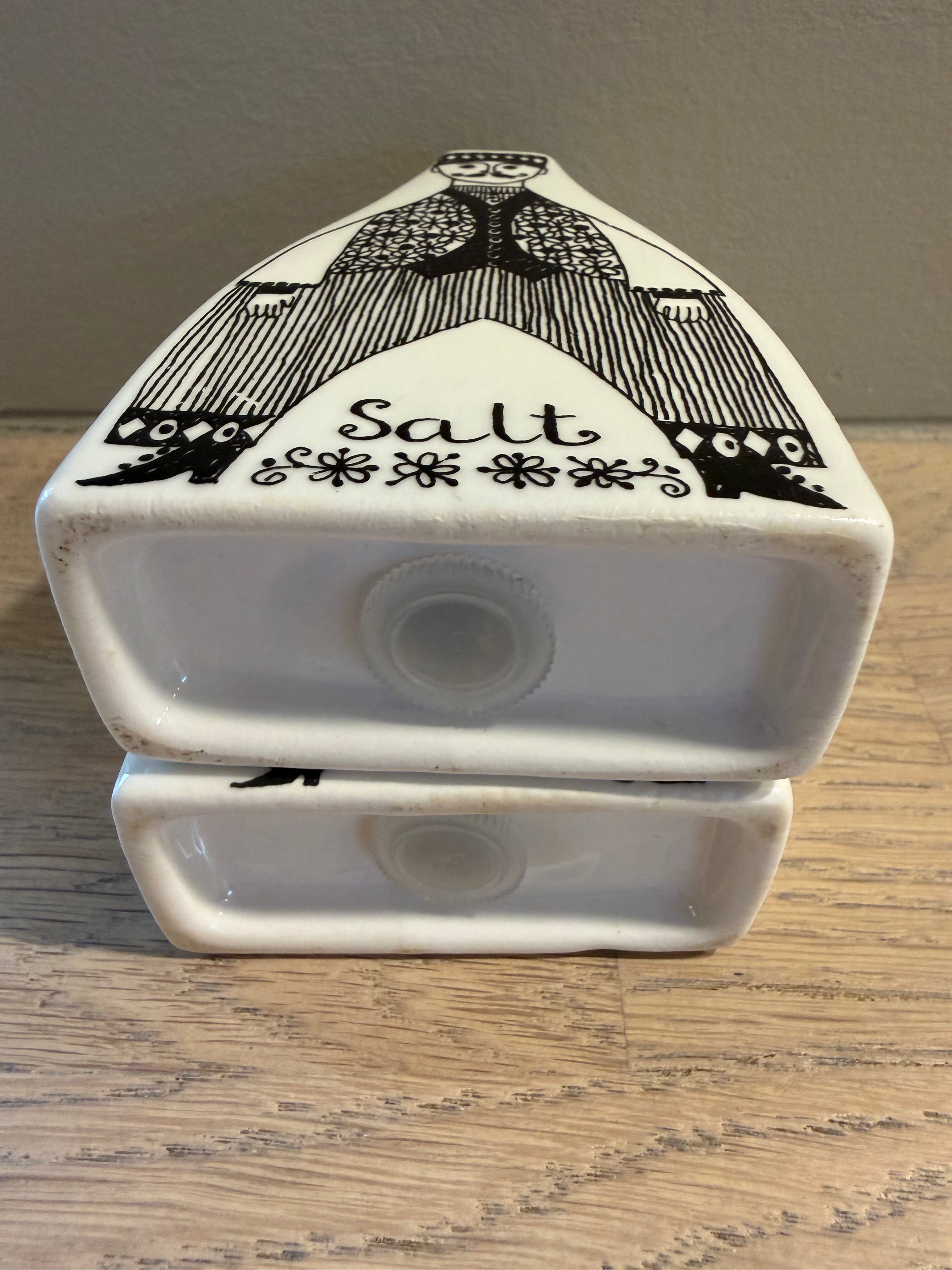 Figgjo Kar & Møy Salt- og Pepperbøsse - vintage Turi design