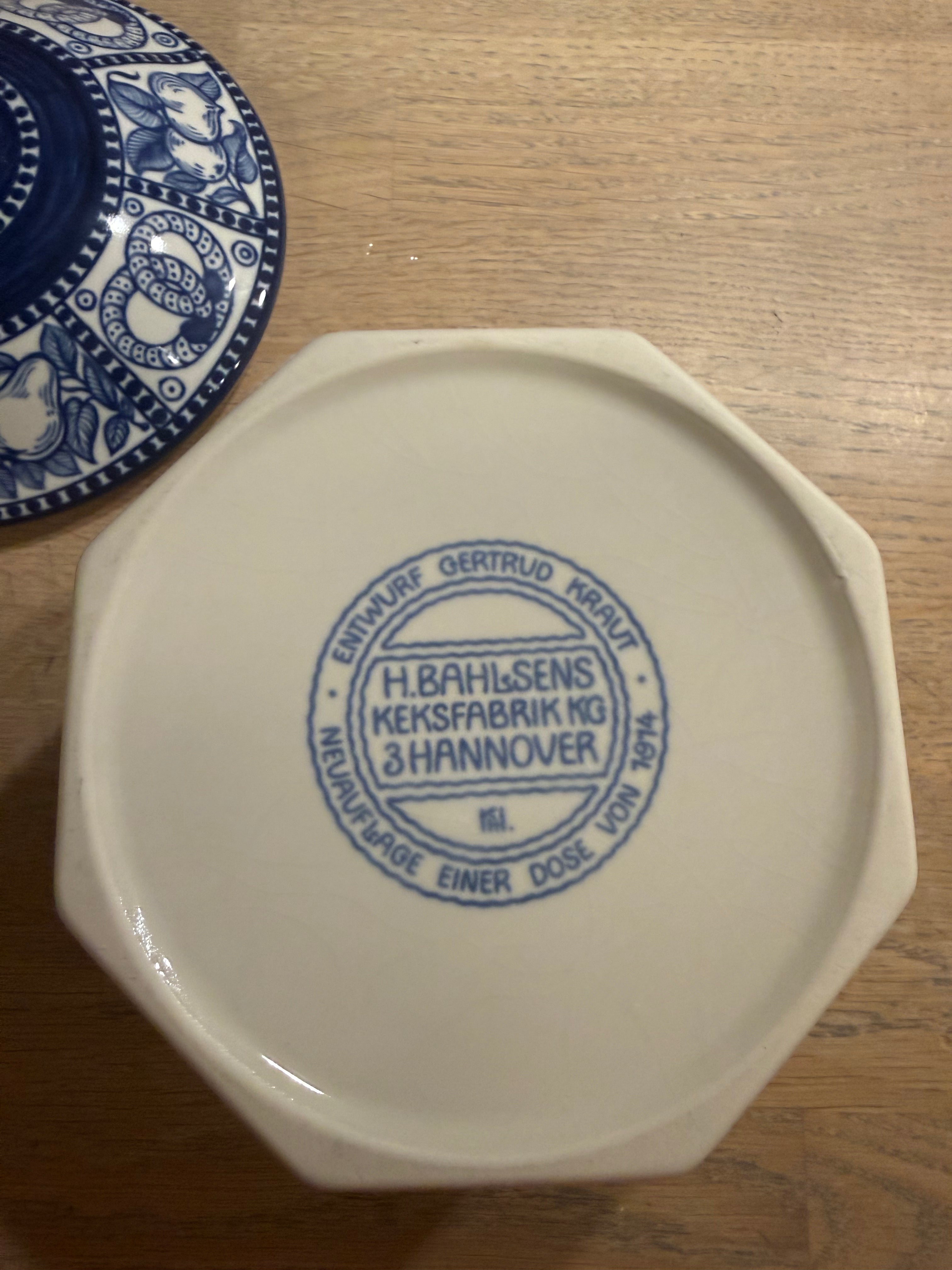 Bahlsen Kjeksboks i porselen