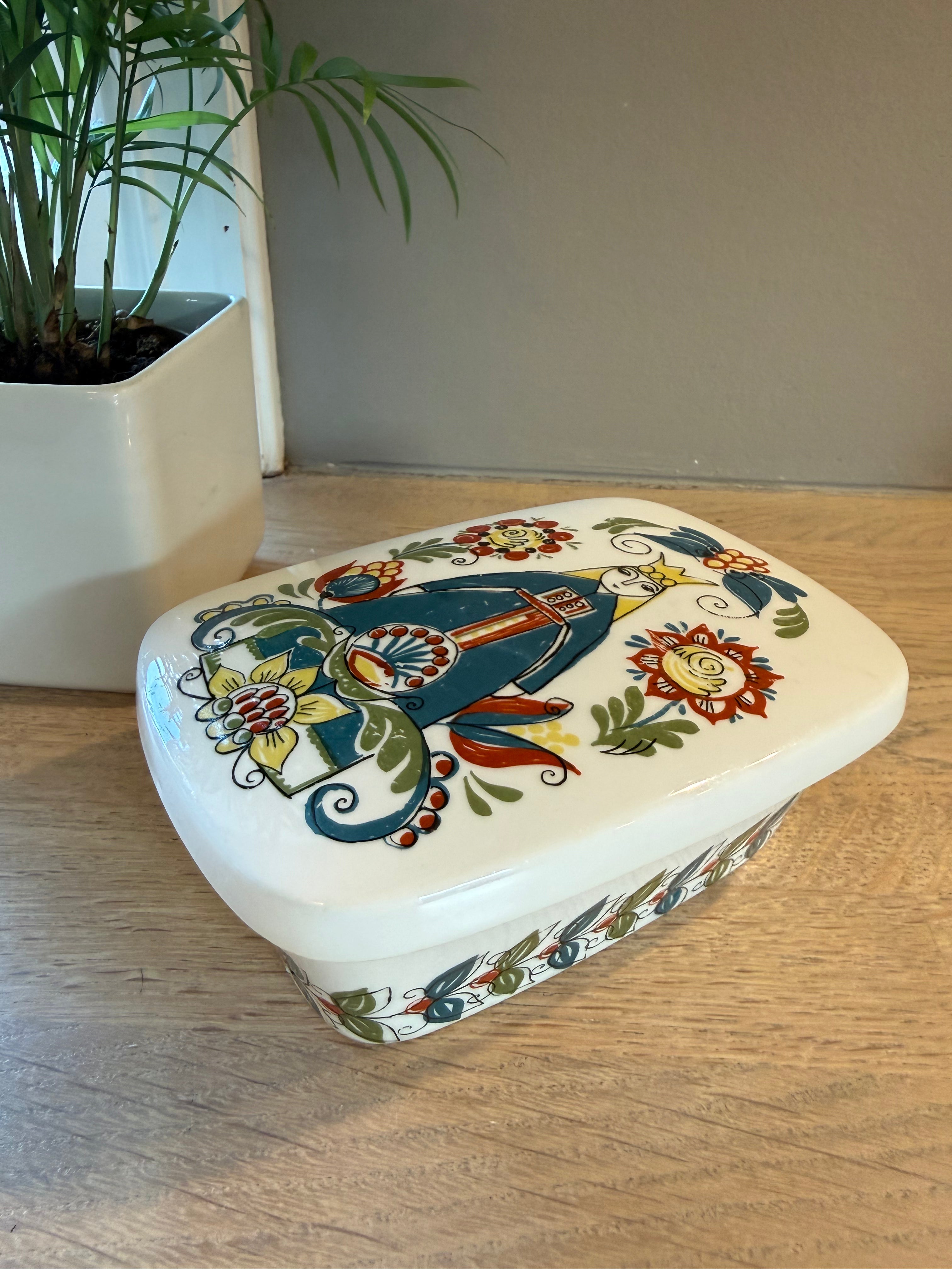 Figgjo Saga Smørskål med lokk | Vintage Turi design