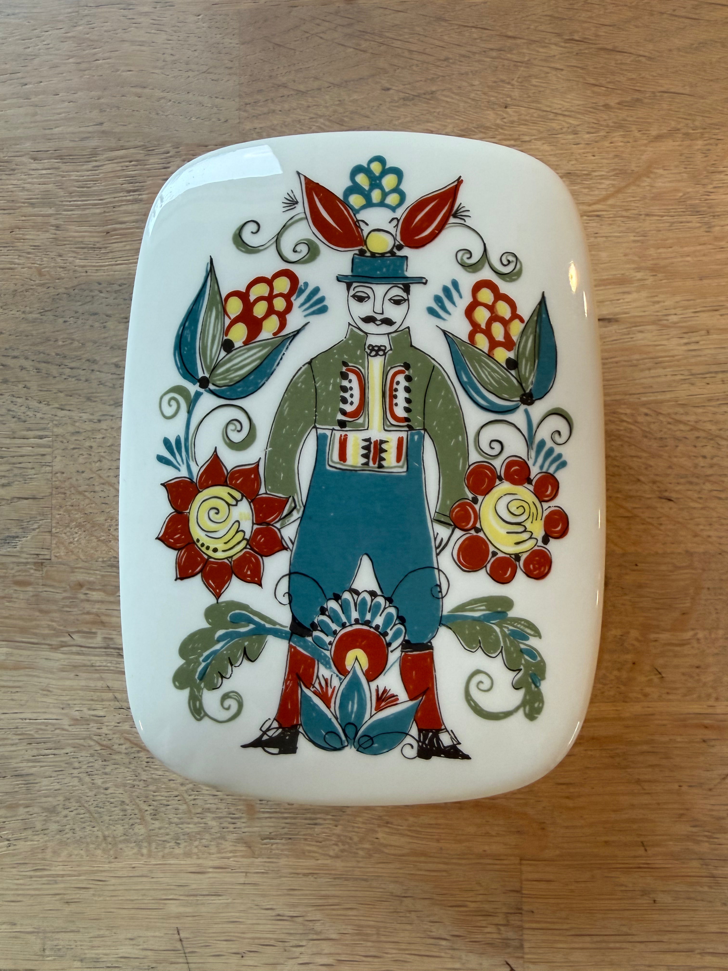 Figgjo Saga Smørskål med lokk - Vintage Turi design