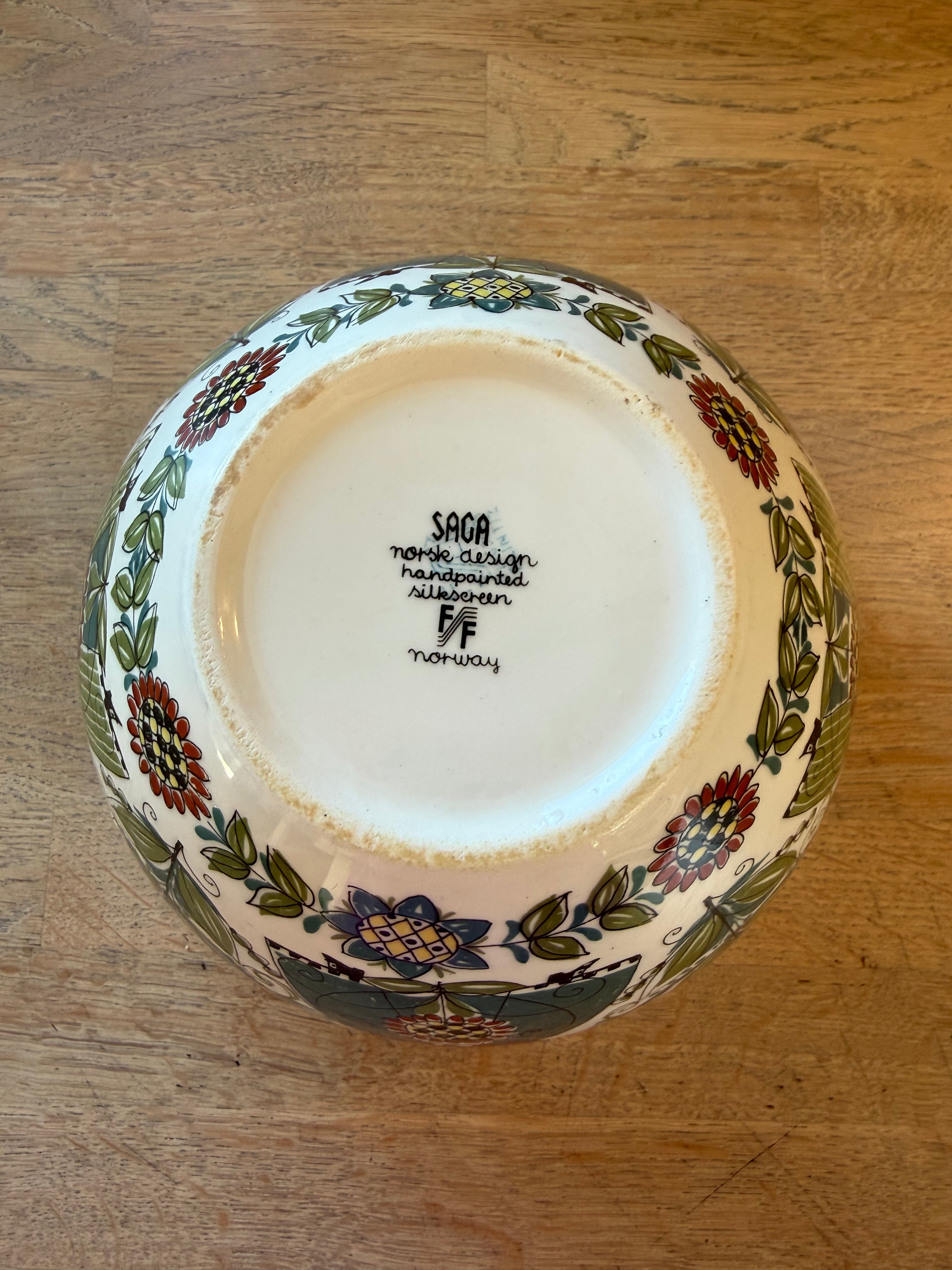 Figgjo Saga Stor Serveringsskål - Vintage Turi design.