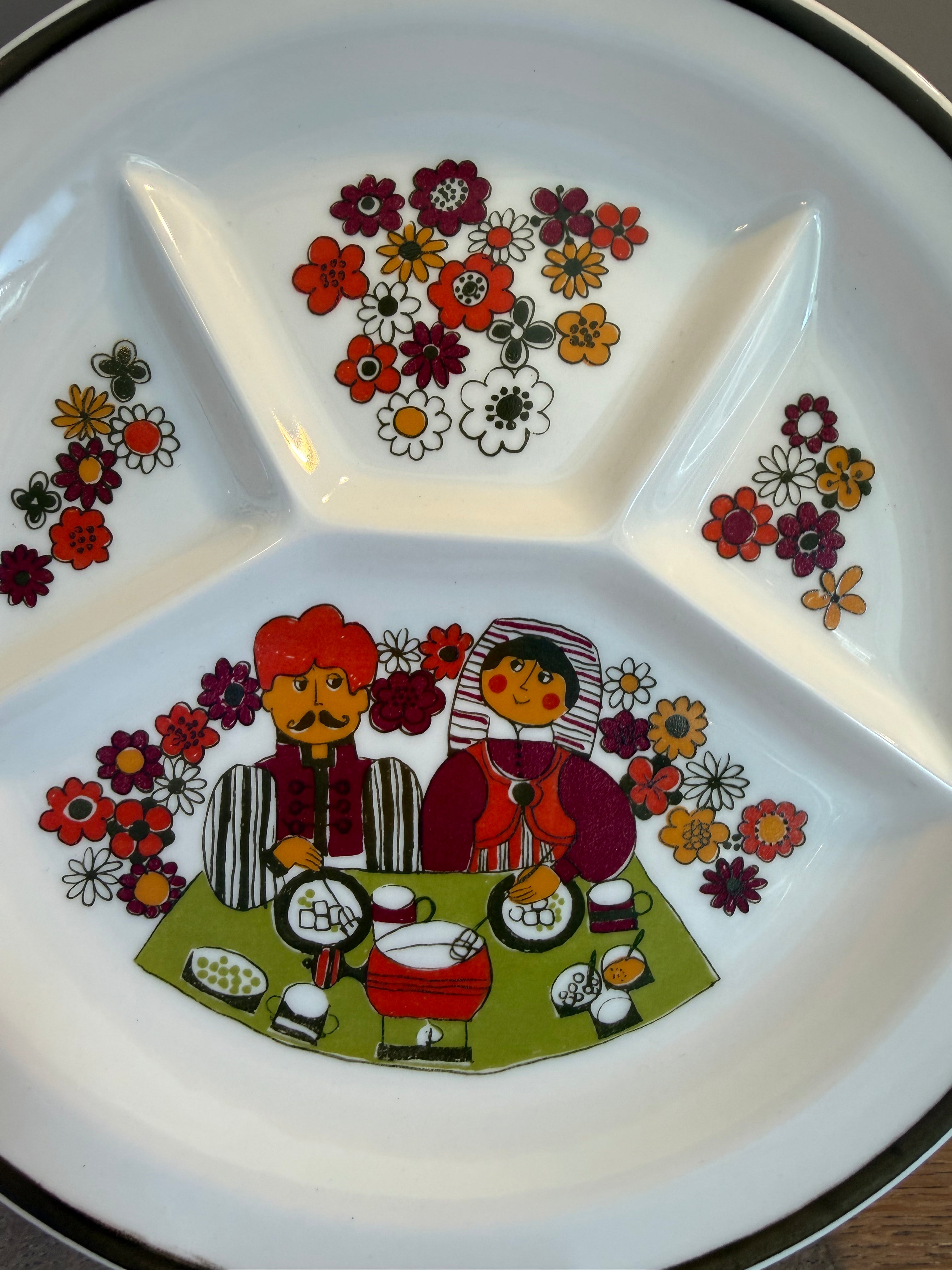 Figgjo Folklore «Tapastallerken» 23cm - Vintage Turi design