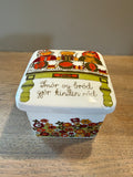 Figgjo Folklore Smørboks med lokk - Vintage Turi design.