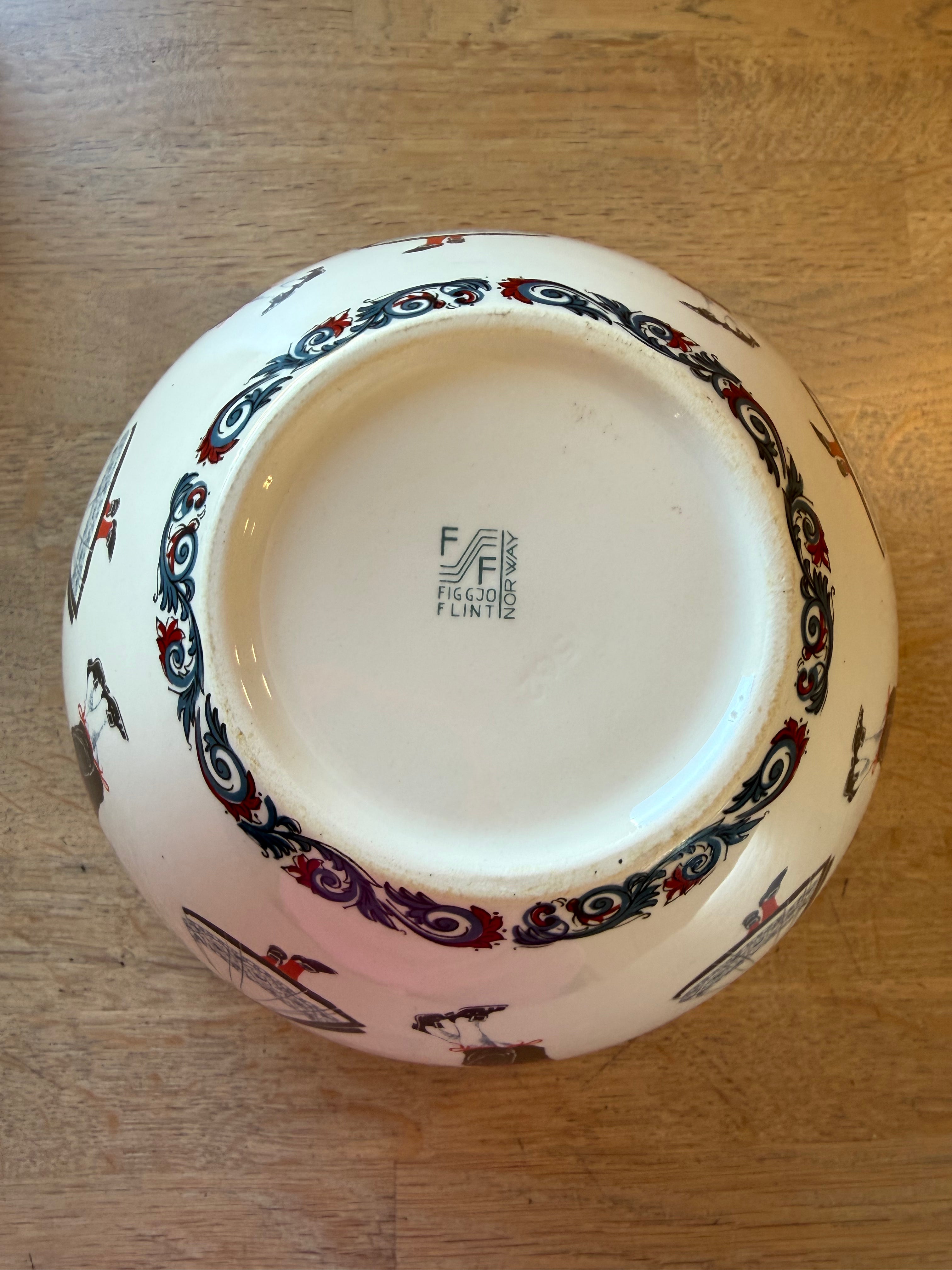 Figgjo Hardangerdansere skål 22cm