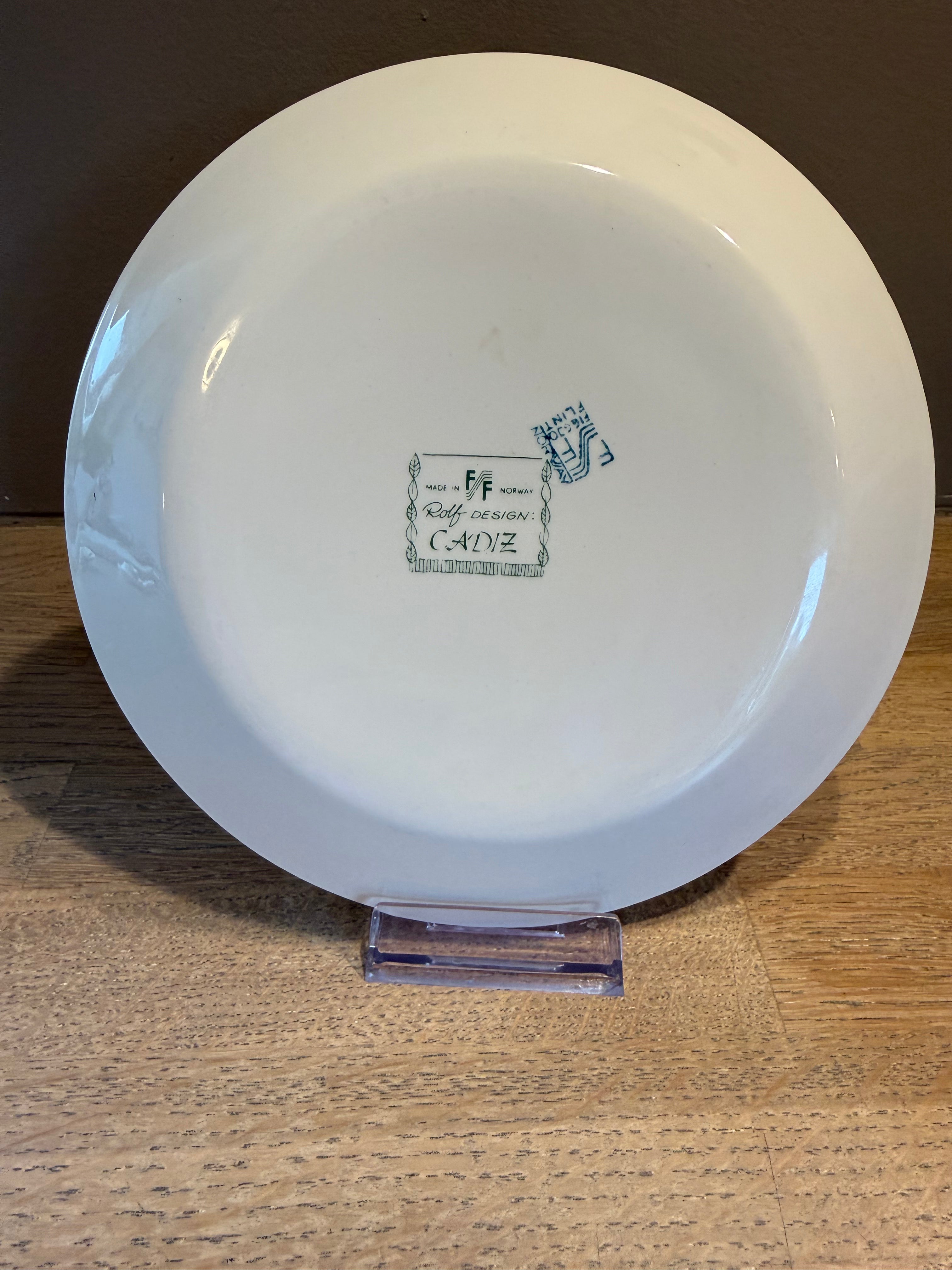 Figgjo Cadiz frokost tallerken - Vintage Rolf-design