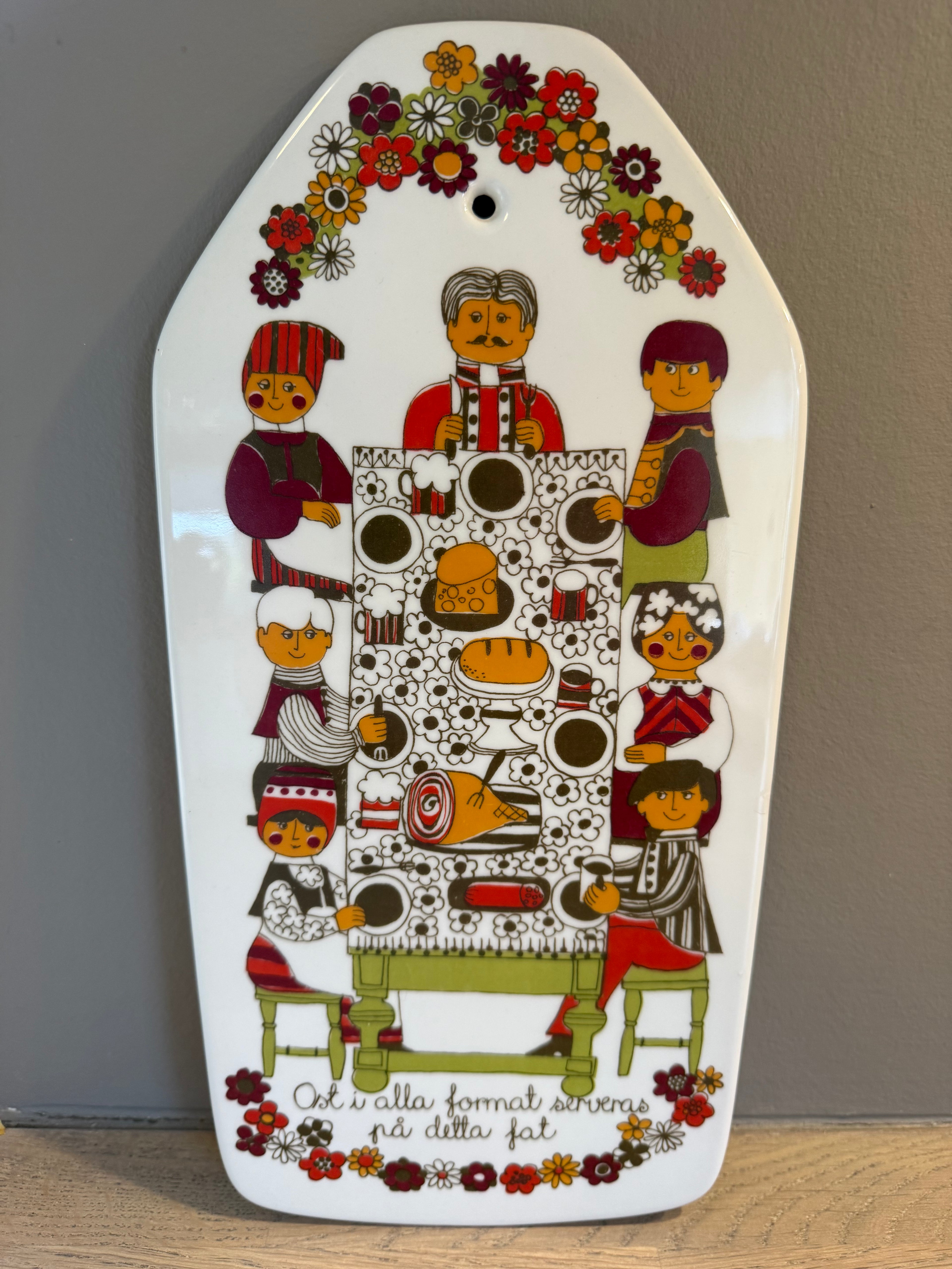 Figgjo Folklore stor platte - Vintage Turi design