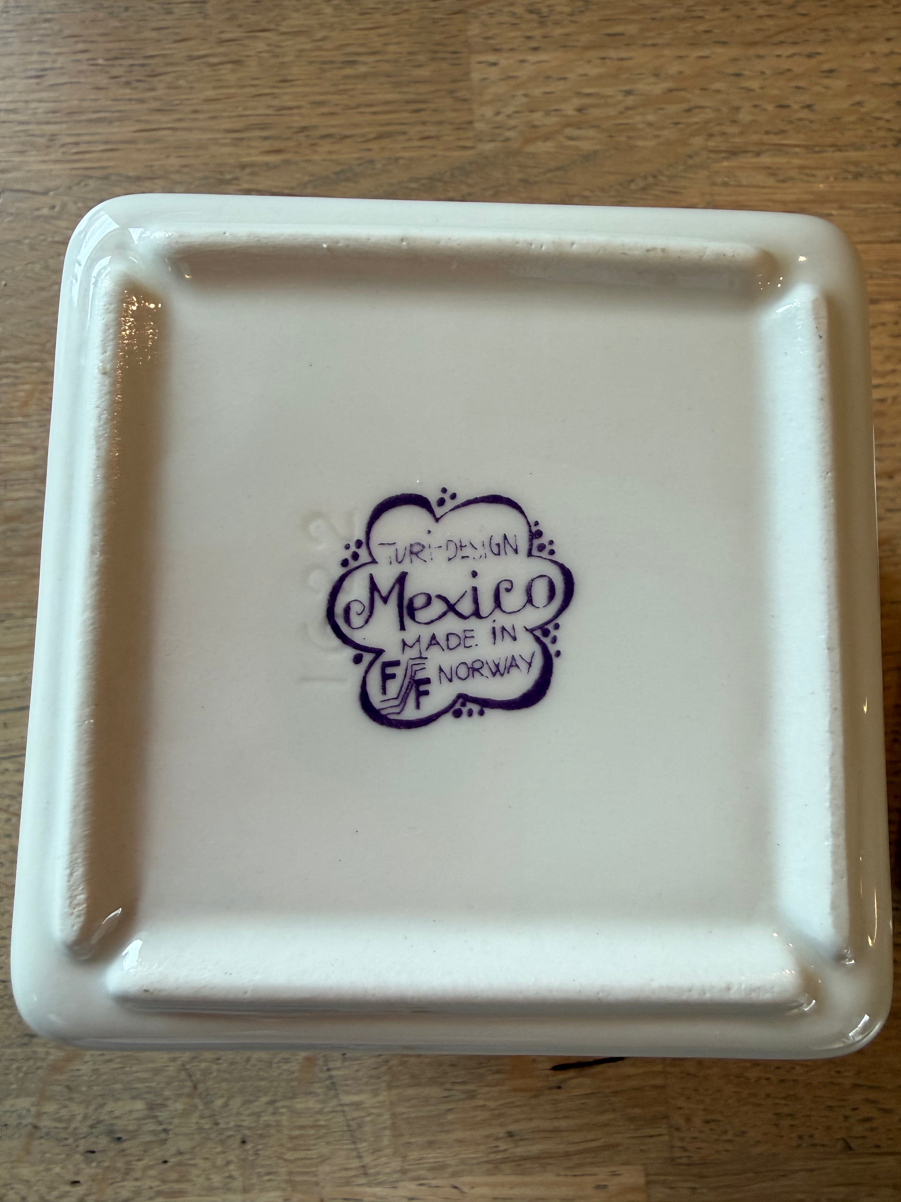 Figgjo Mexico Smørboks med lokk - Vintage Turi design