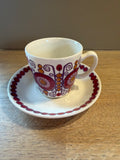 Figgjo Barcarole kaffekopp med skål - Vintage Turi design