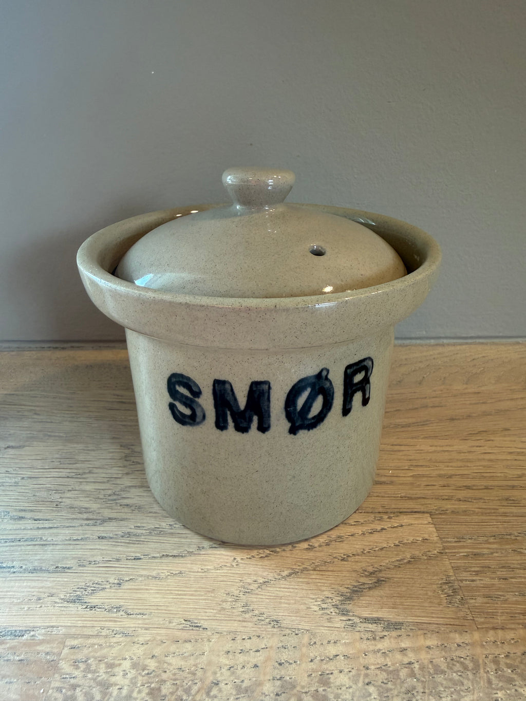 Vintage Denby Stoneware smørkrukke | England