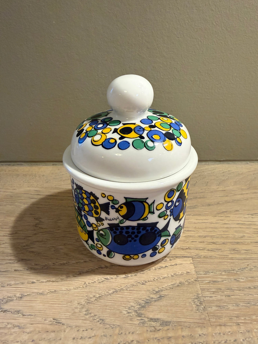 Figgjo krukke med lokk - design Kirsten Selmer