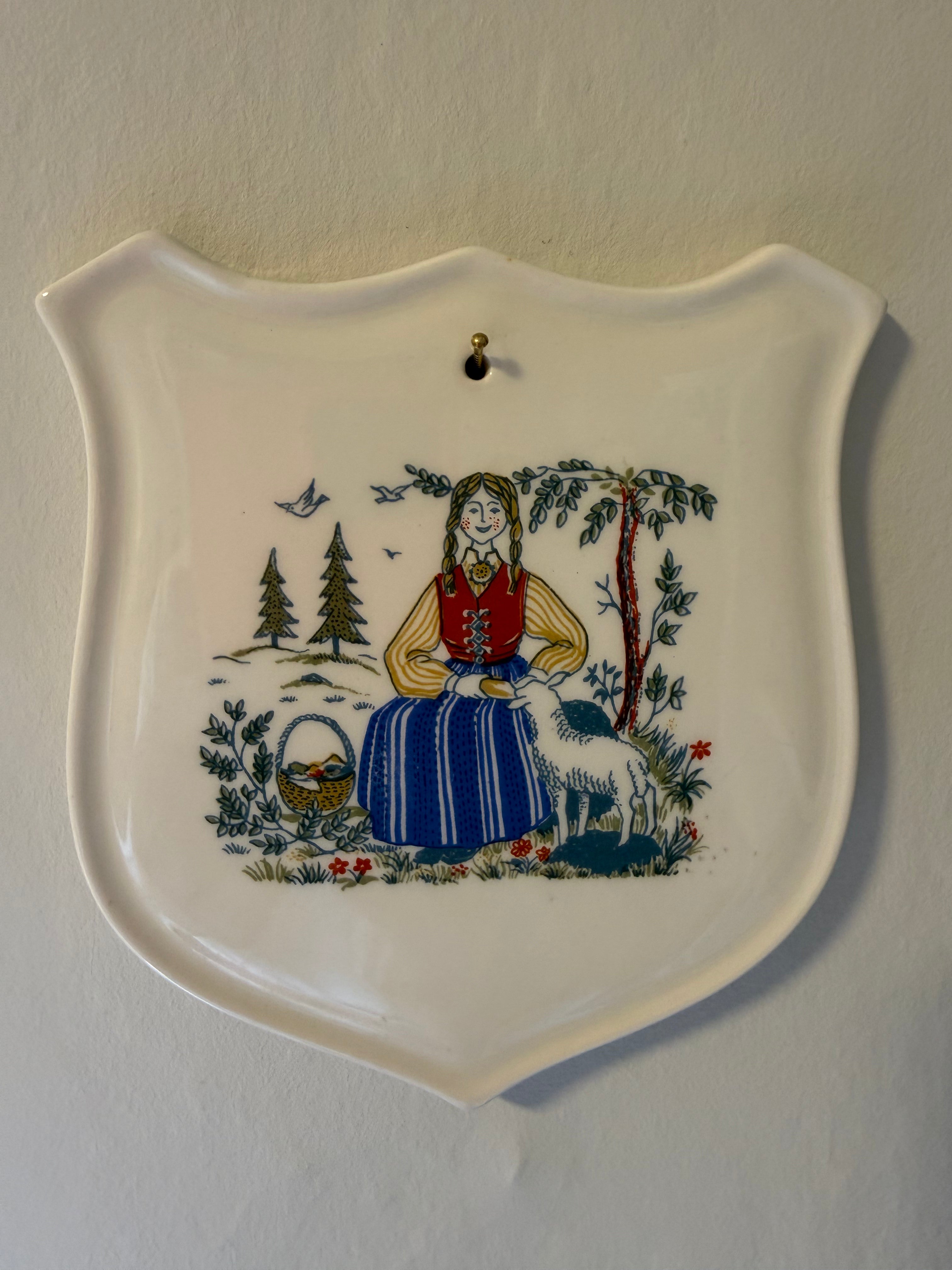 Figgjo Norge liten veggplatte