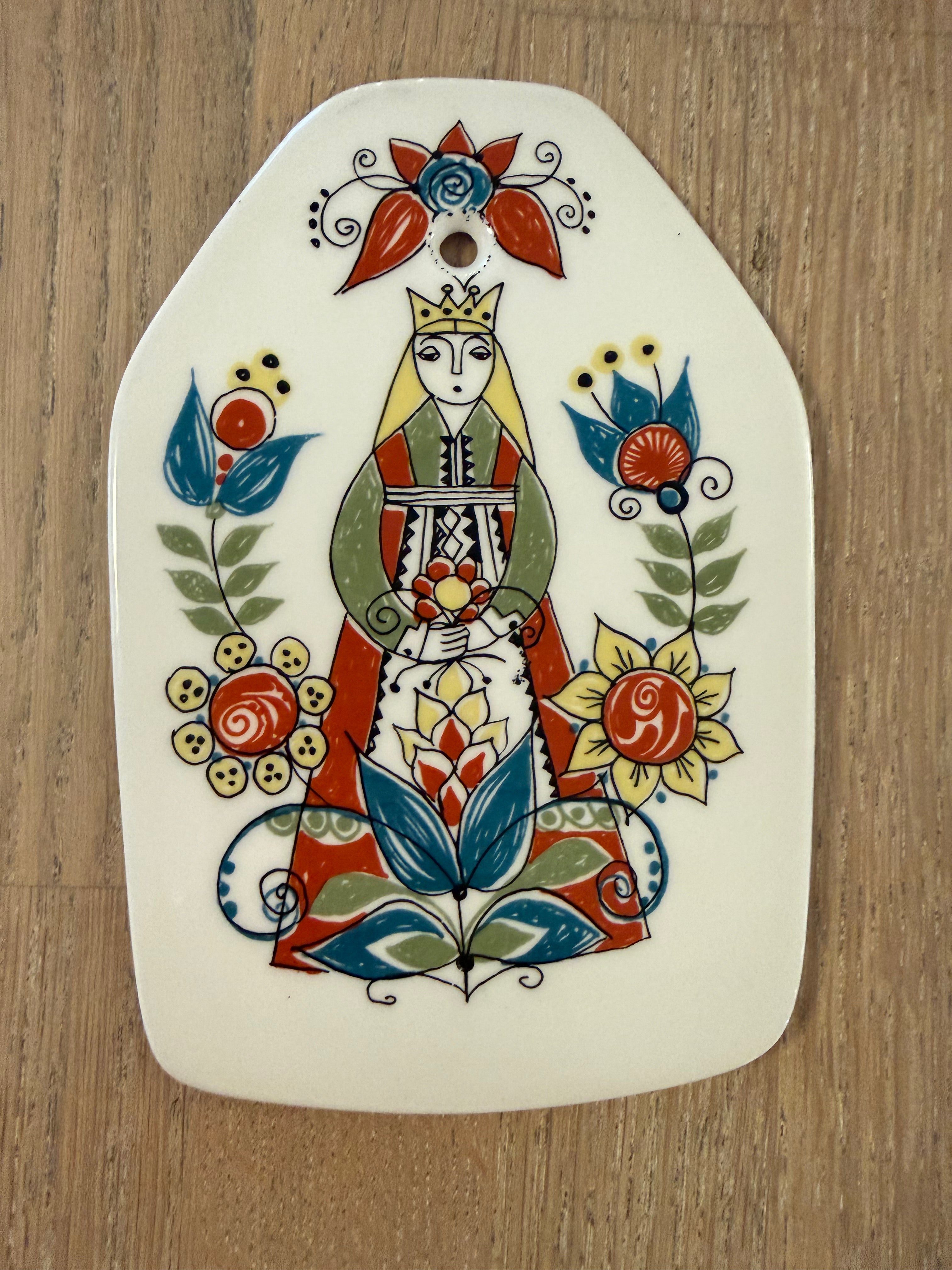 Figgjo Saga veggplatte - Vintage Turi design