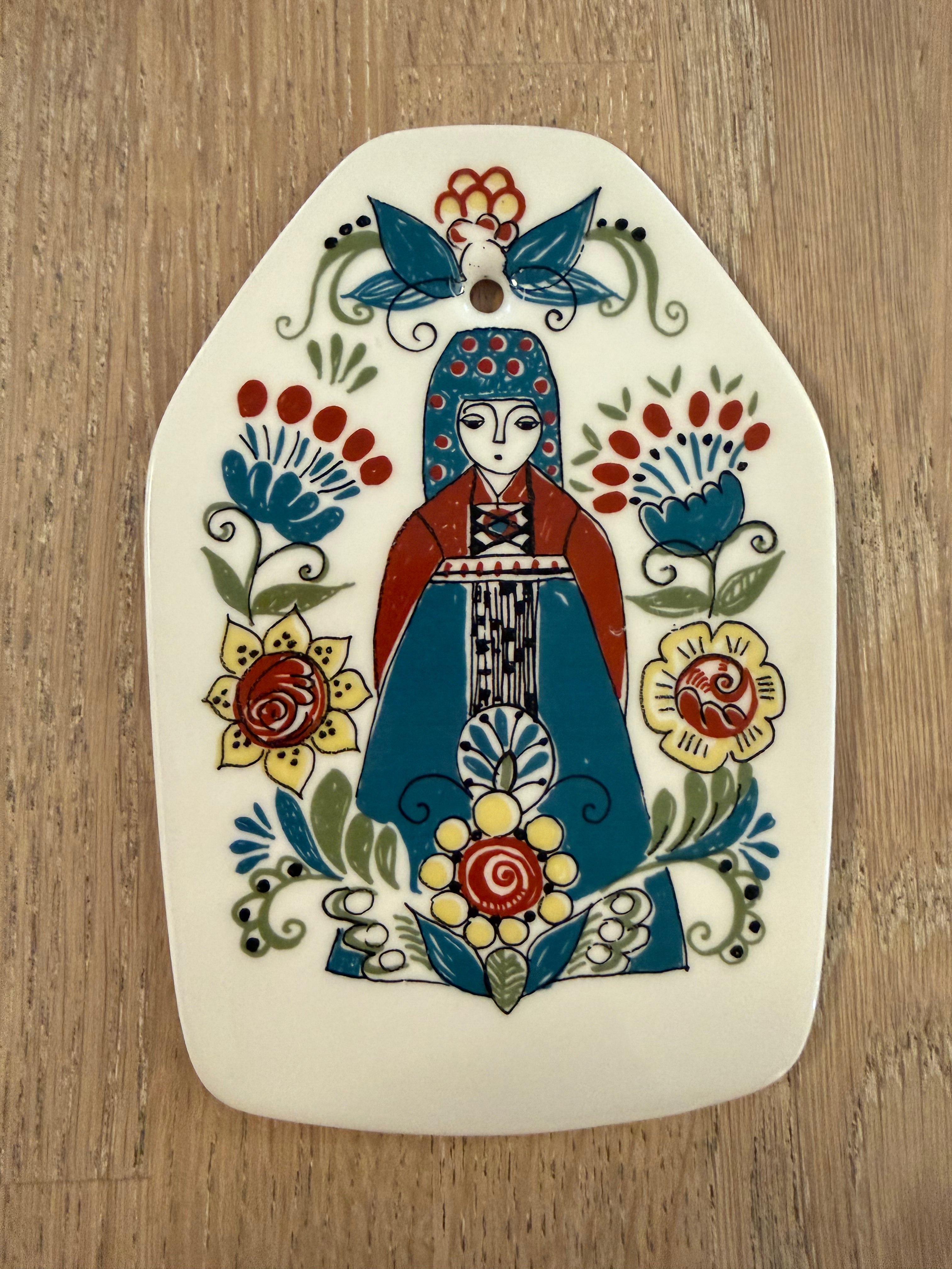 Figgjo Saga Veggplatte - Vintage Turi design