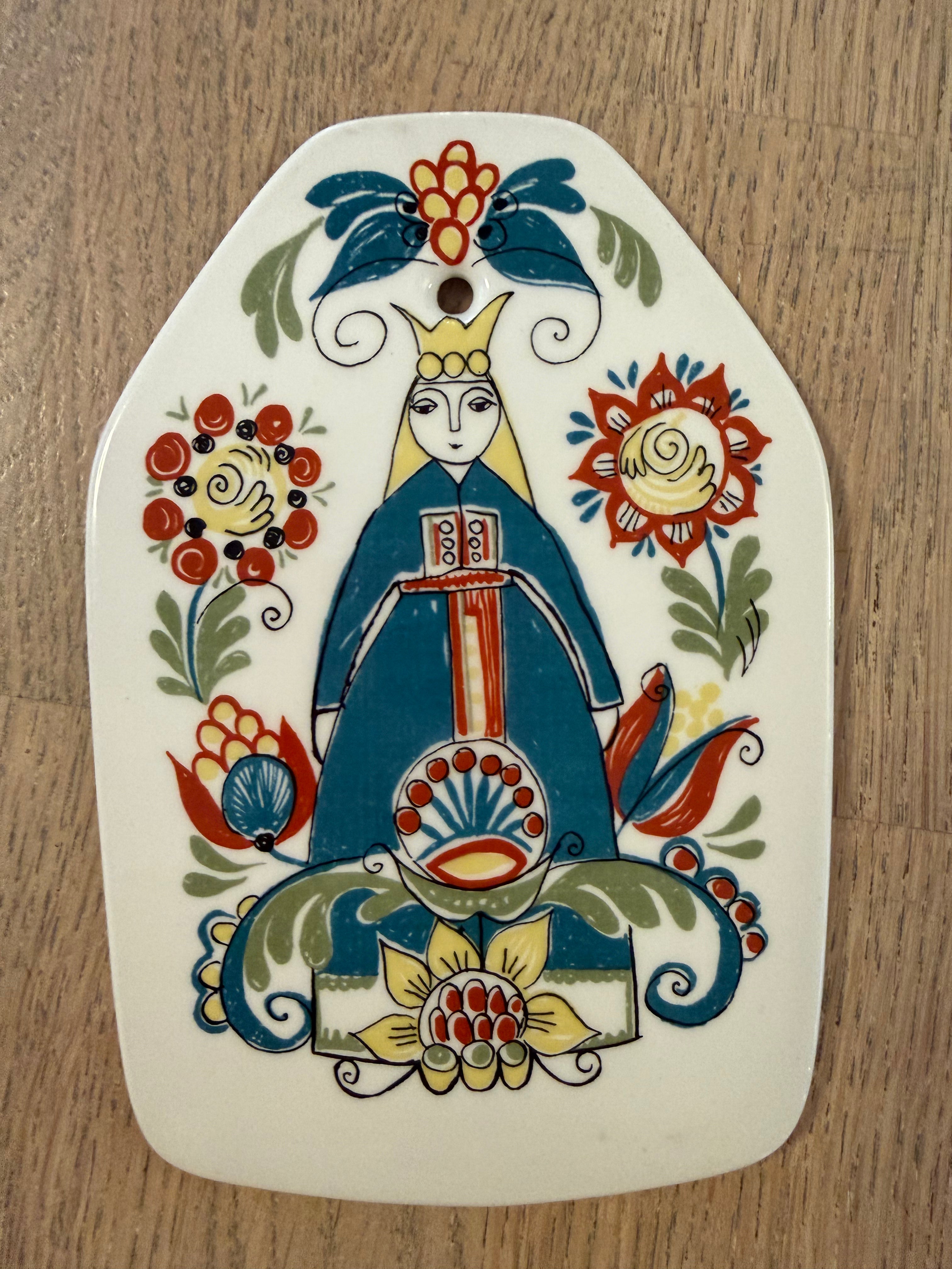 Figgjo Saga Veggplatte - Vintage Turi design