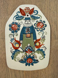 Figgjo Saga veggplatte 10x15 - Vintage Turi design