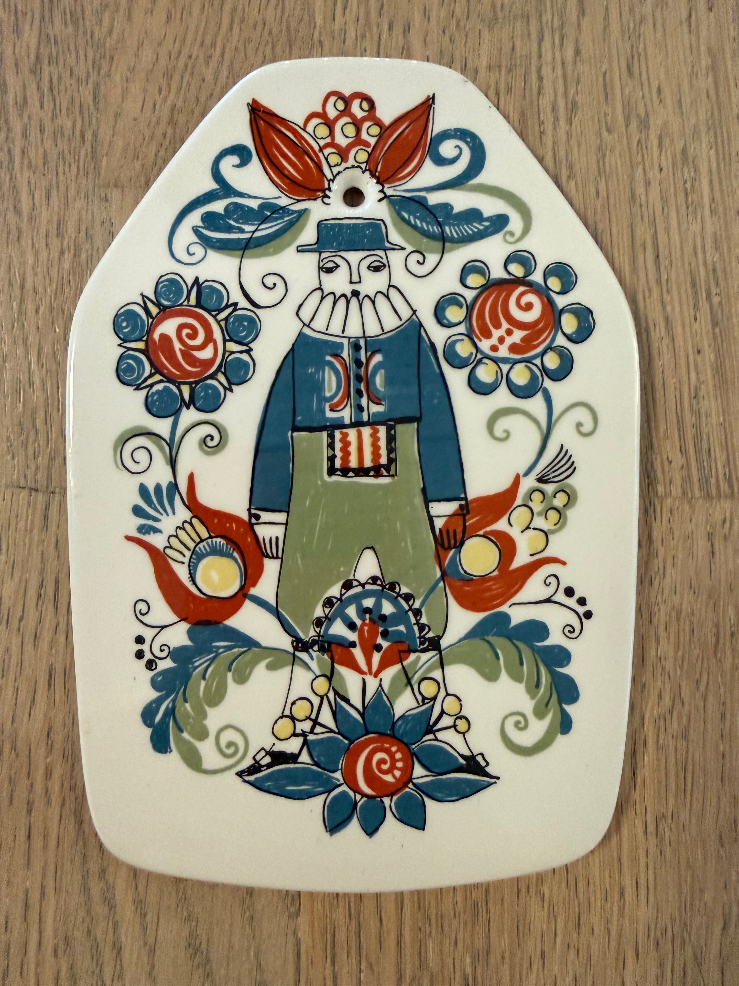 Figgjo Saga veggplatte 10x15 - Vintage Turi design