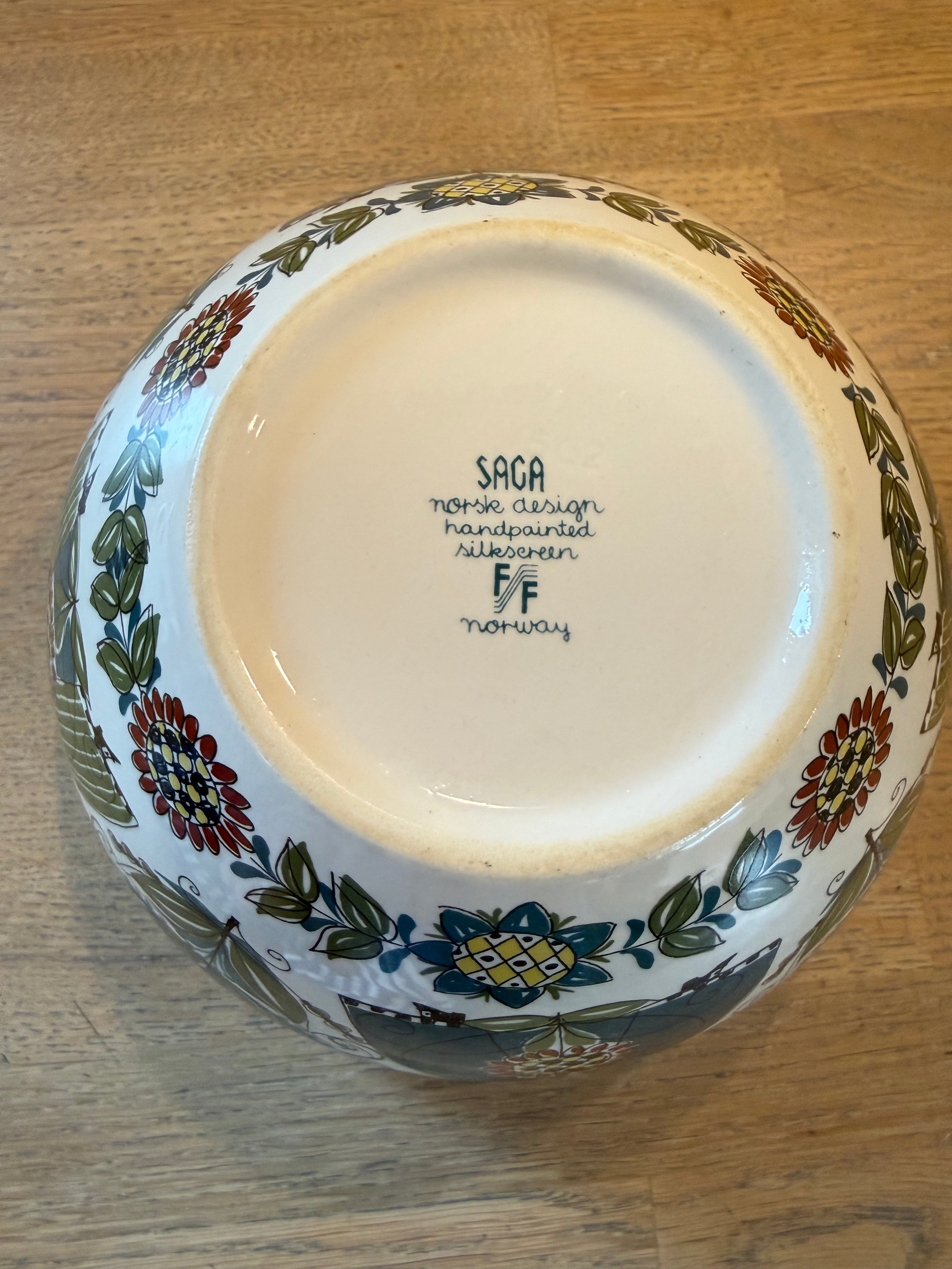 Figgjo Saga Stor Serveringsskål - Vintage Turi design.