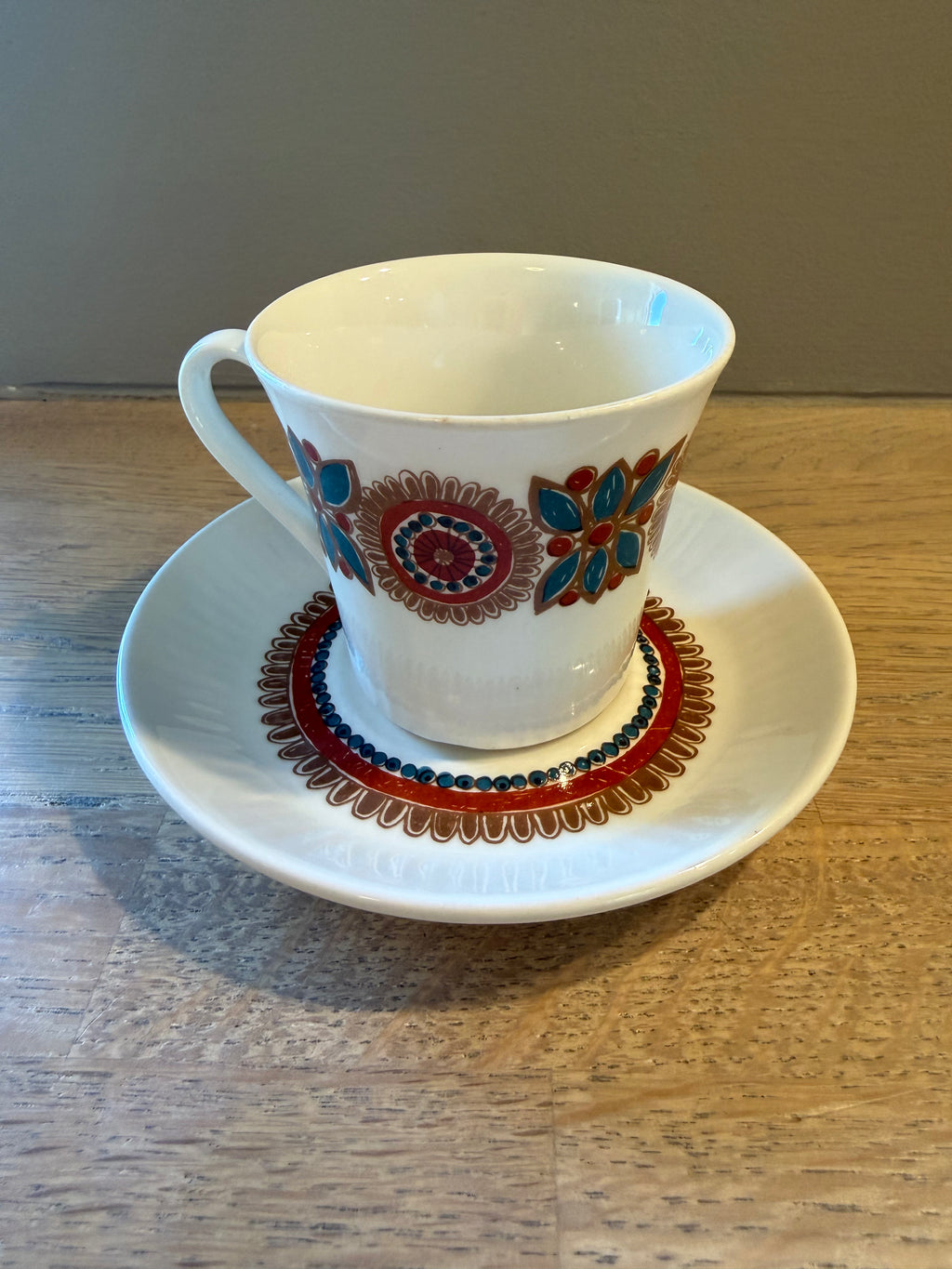 Figgjo Astrid Kaffekopp med skål - Vintage Turi design