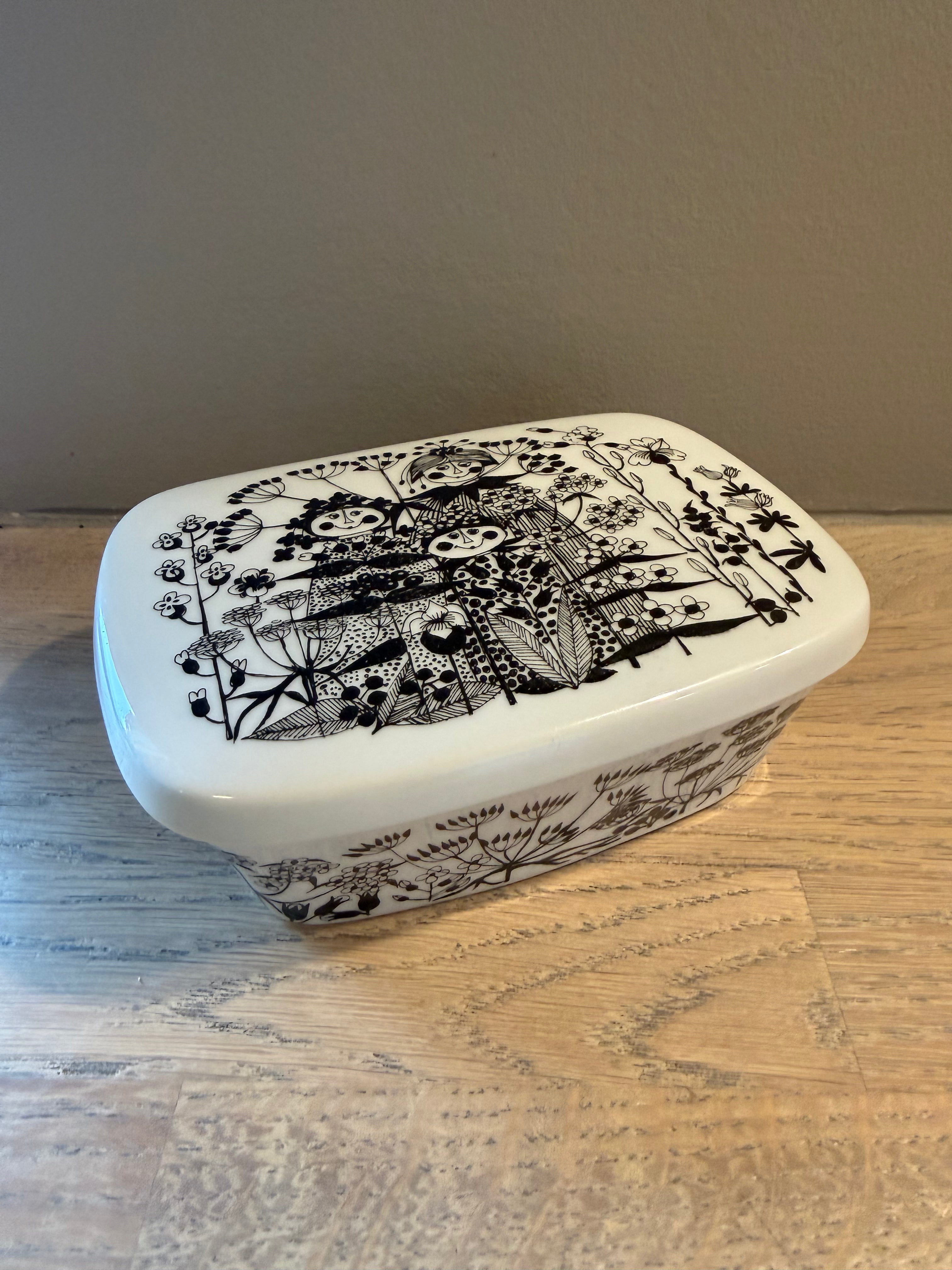 Figgjo Sort Dekor Smørboks - Vintage Turi design