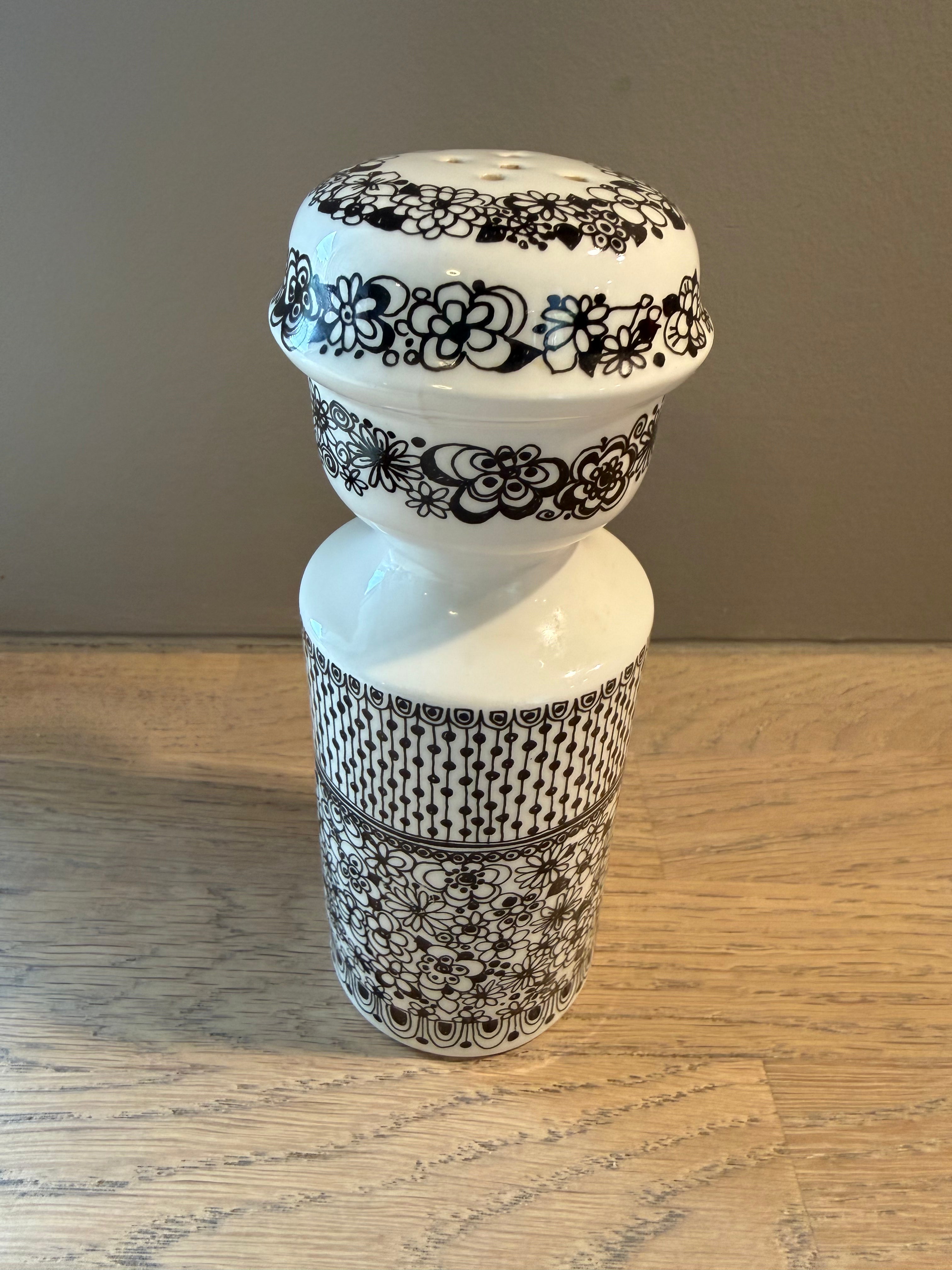 Figgjo Sort Dekor Sukkerstrøer - Vintage Turi design